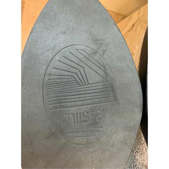 MIISTA LONDON Metallic Silver Boots 9 1/2. Runs small! Likely fit like an 8 1/2. - Picture 8 of 12